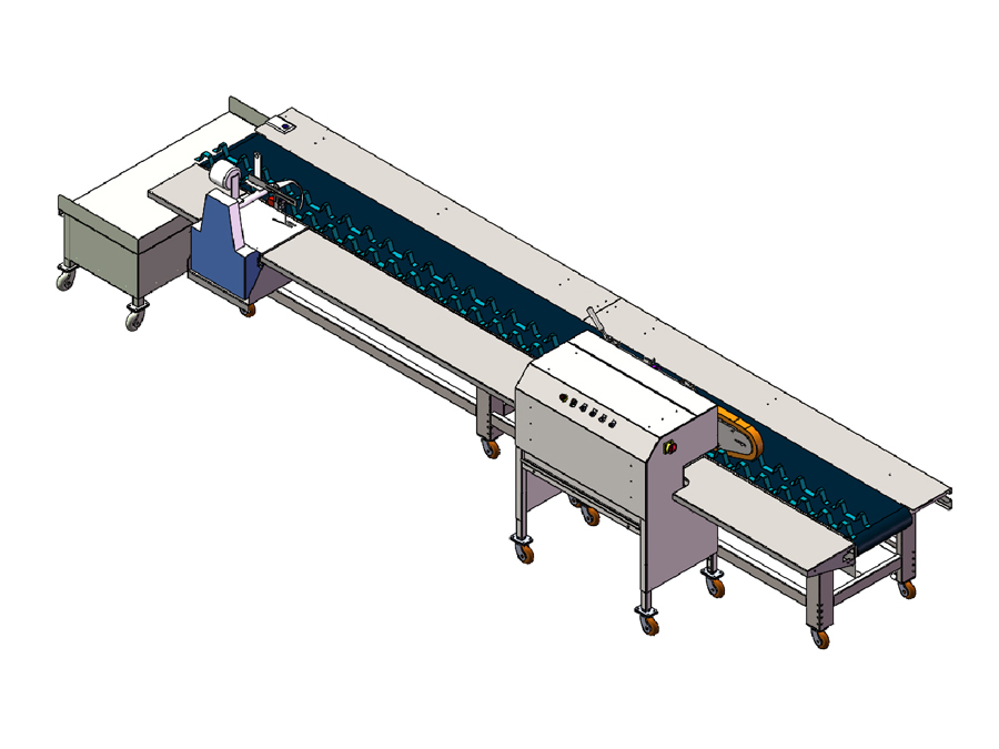 4.8米蔬菜宽切割处理线