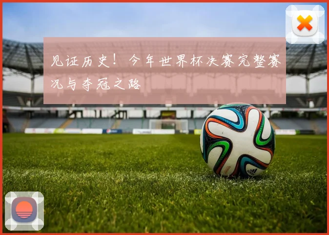见证历史！今年世界杯决赛完整赛况与夺冠之路