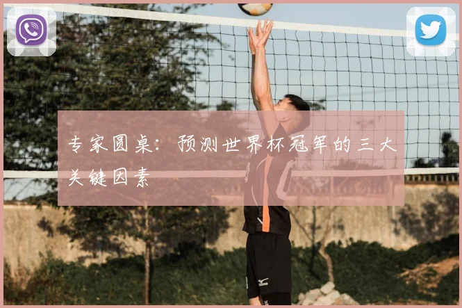 专家圆桌:预测世界杯冠军的三大关键因素